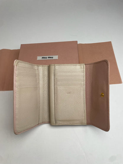 Vintage Miu Miu Pink Leather Wallet
