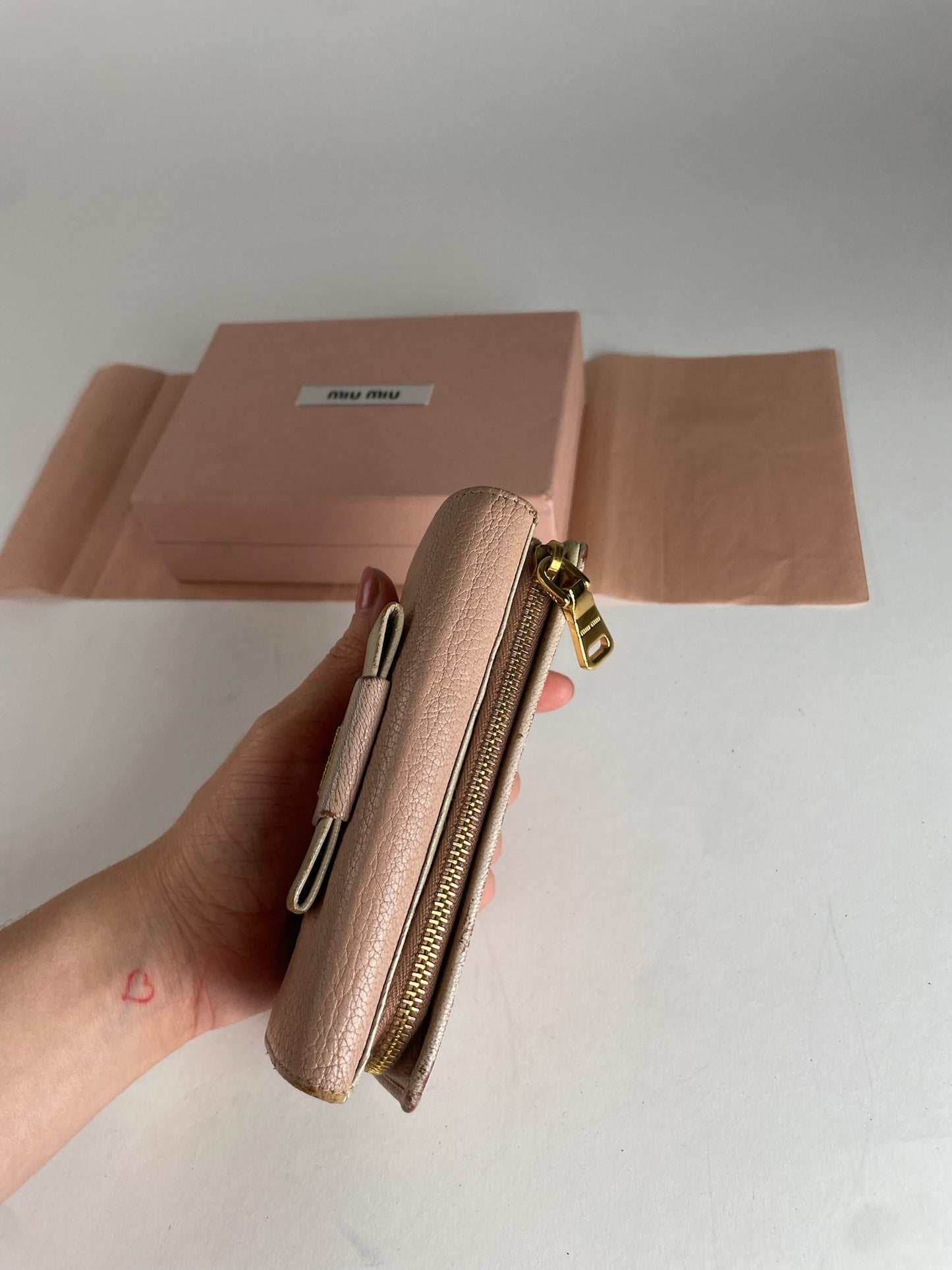 Vintage Miu Miu Pink Leather Wallet