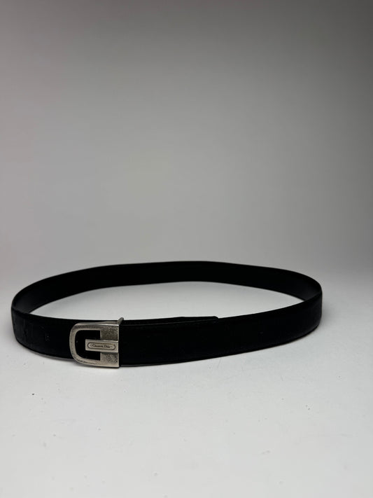 Vintage Dior Leather belt Black