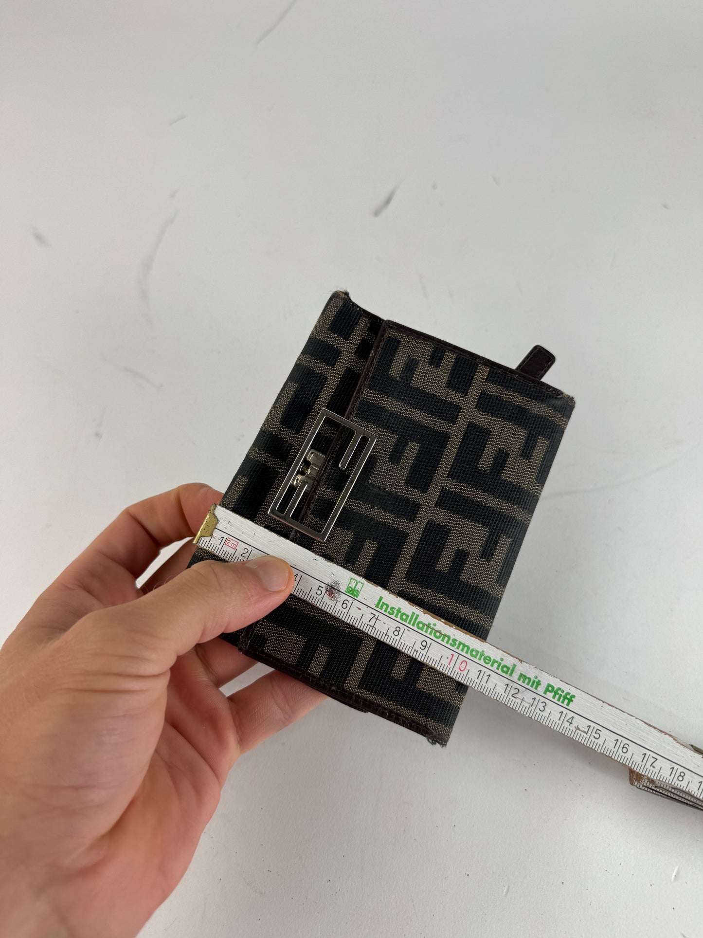 Vintage Fendi FF Monogram Wallet Brown