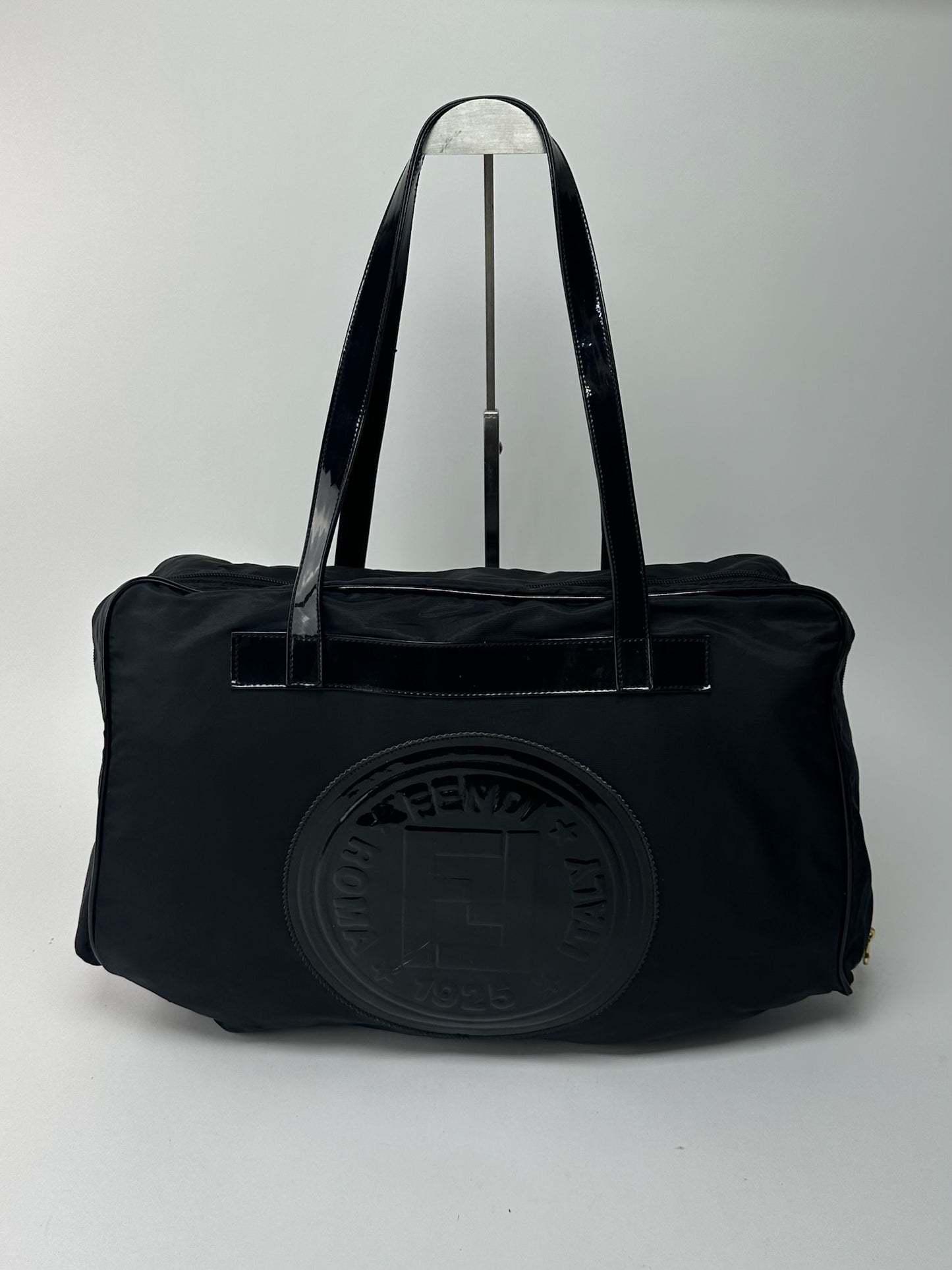 Sac de voyage vintage Fendi Roma noir