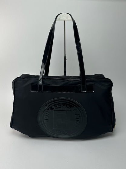 Sac de voyage vintage Fendi Roma noir