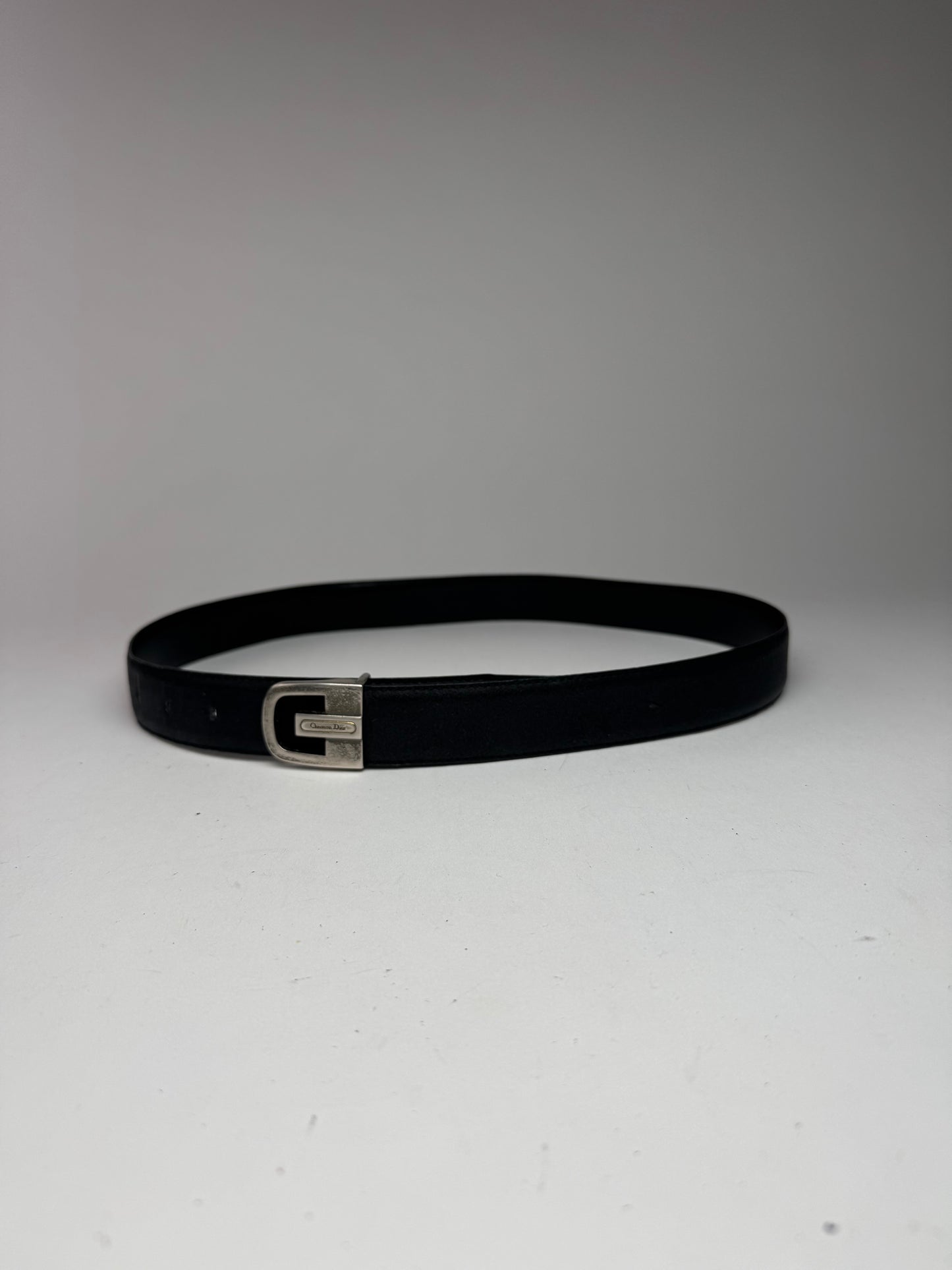 Vintage Dior Leather belt Black