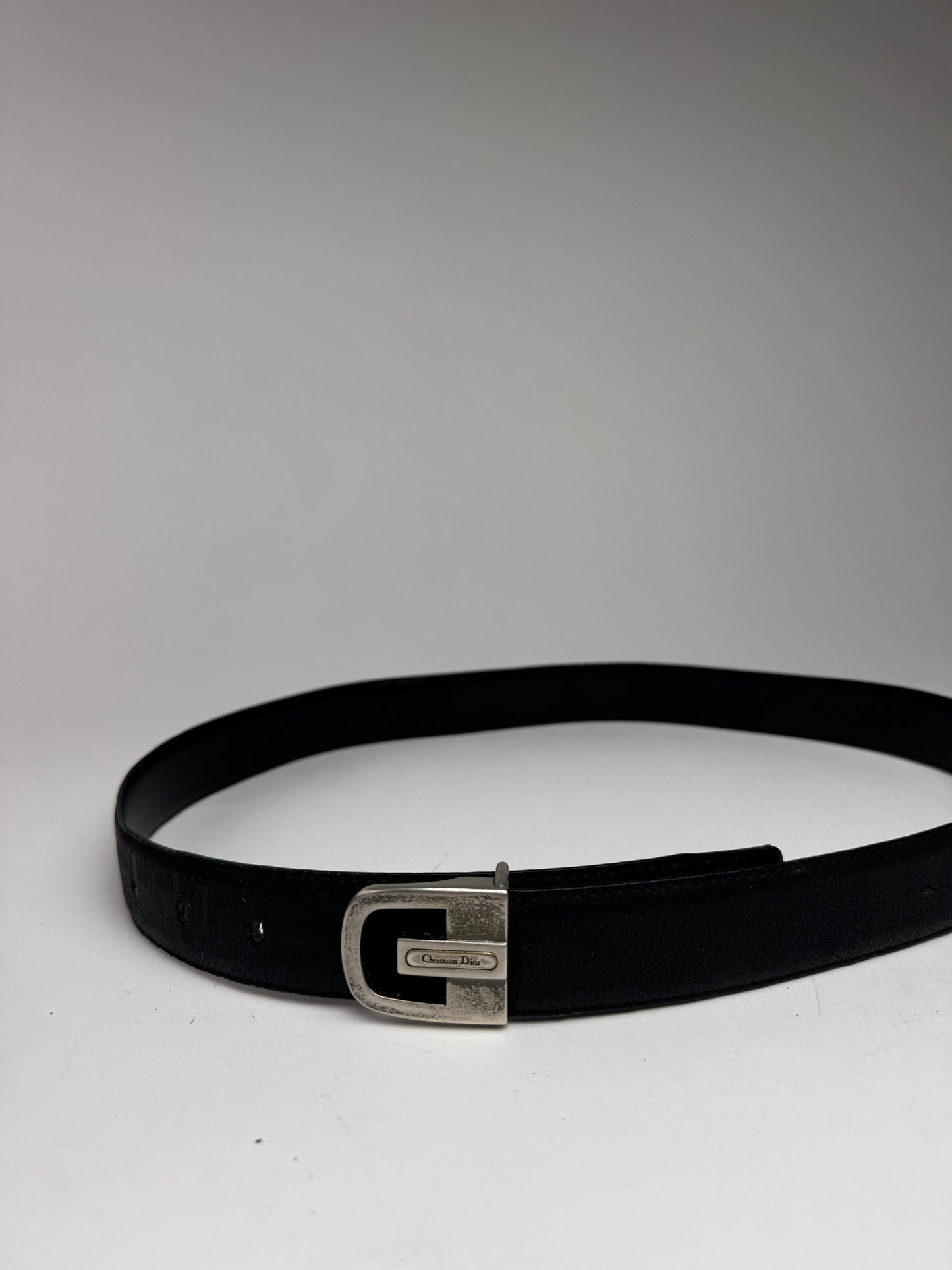 Vintage Dior Leather belt Black