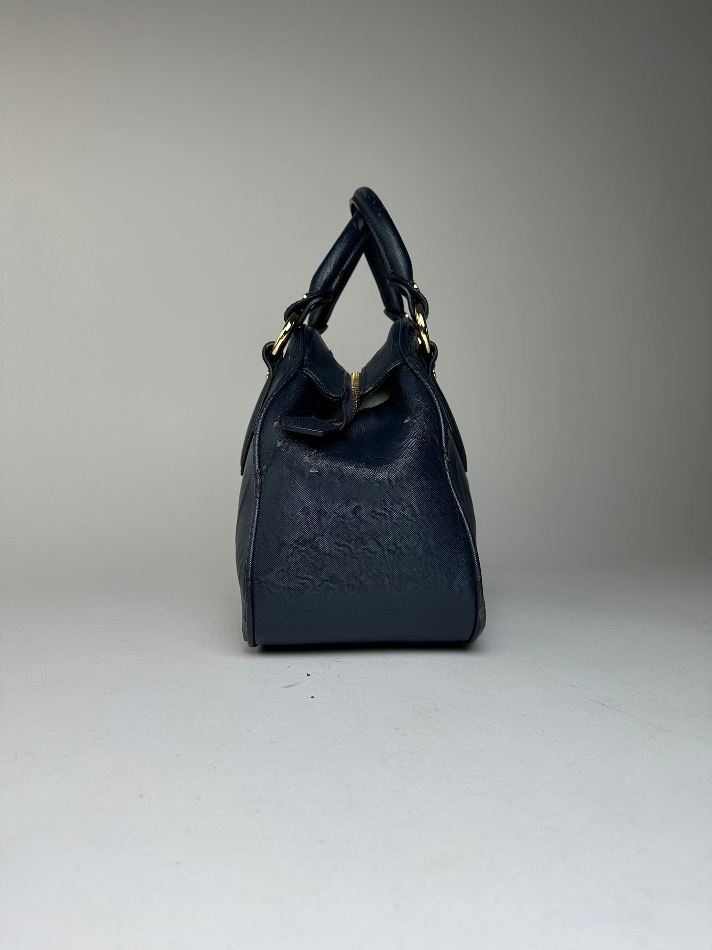 Vintage Vivienne Westwood Leather Handbag Navy