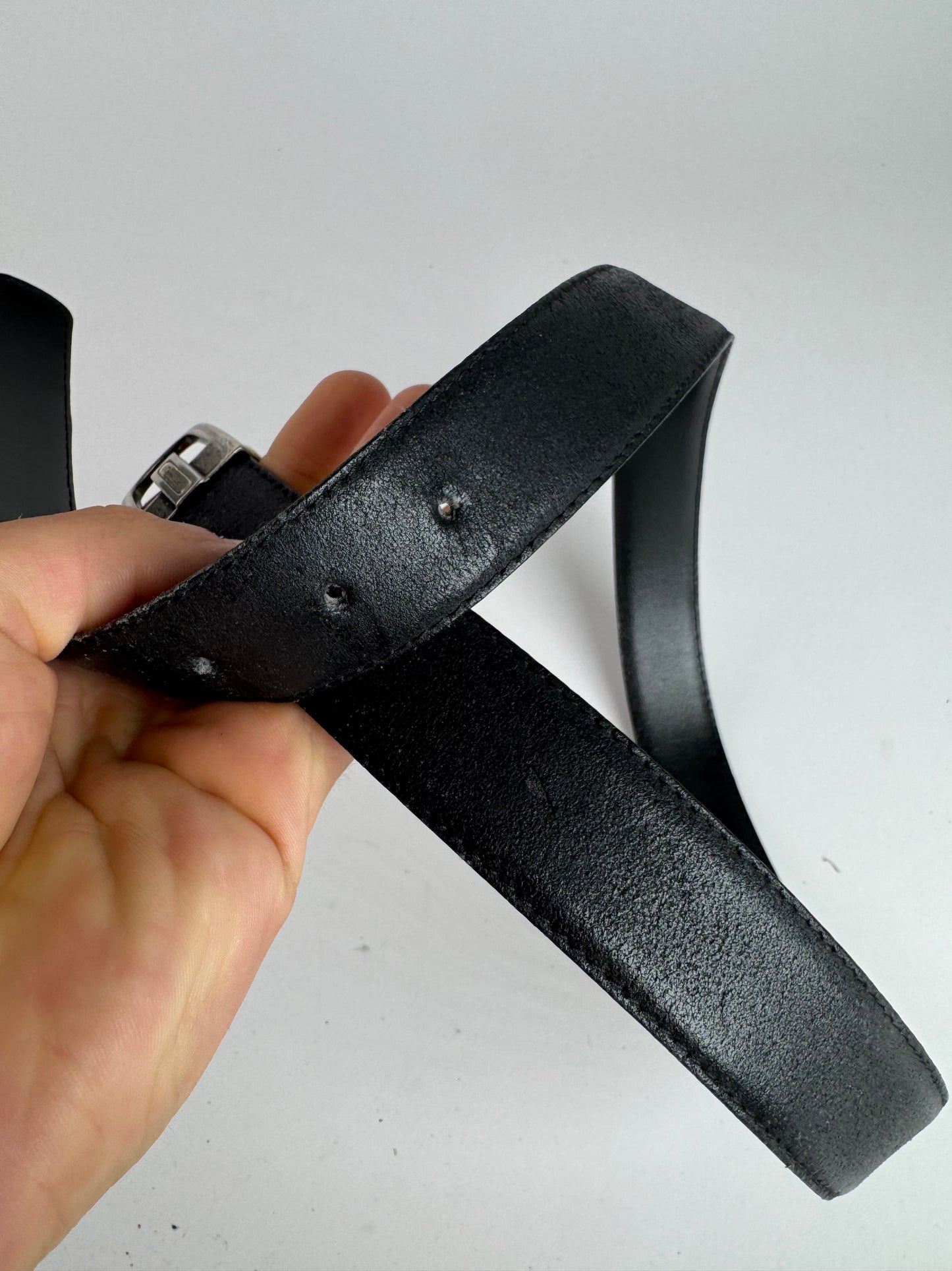 Vintage Dior Leather belt Black