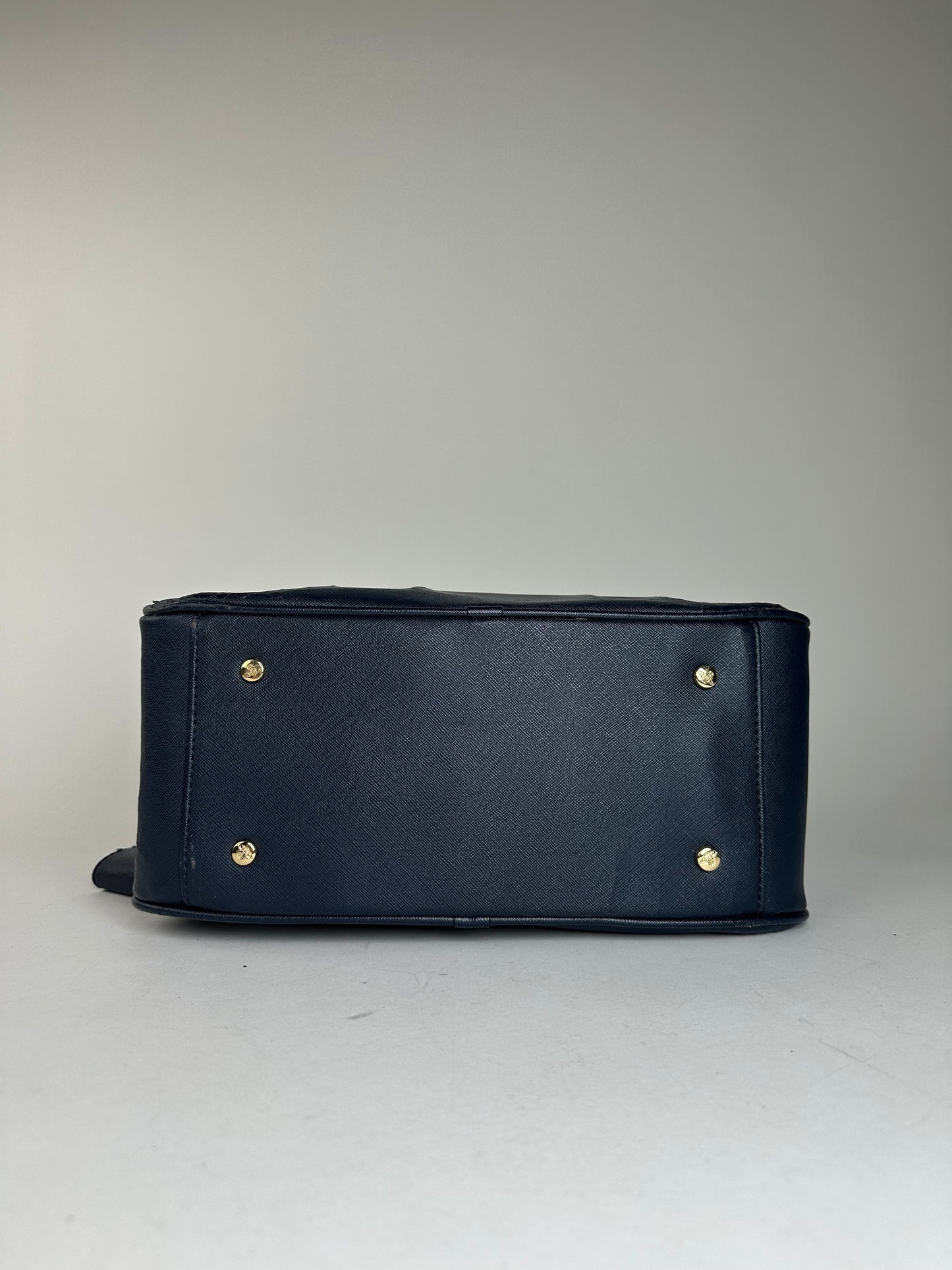 Vintage Vivienne Westwood Leather Handbag Navy
