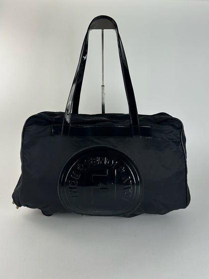 Sac de voyage vintage Fendi Roma noir