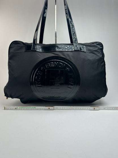 Sac de voyage vintage Fendi Roma noir