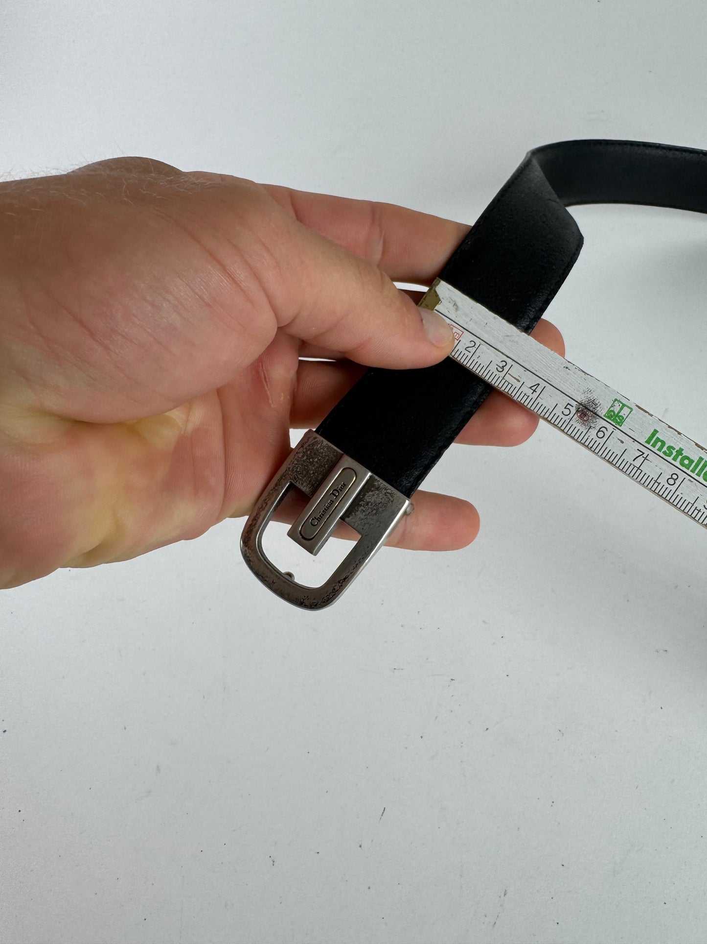 Vintage Dior Leather belt Black