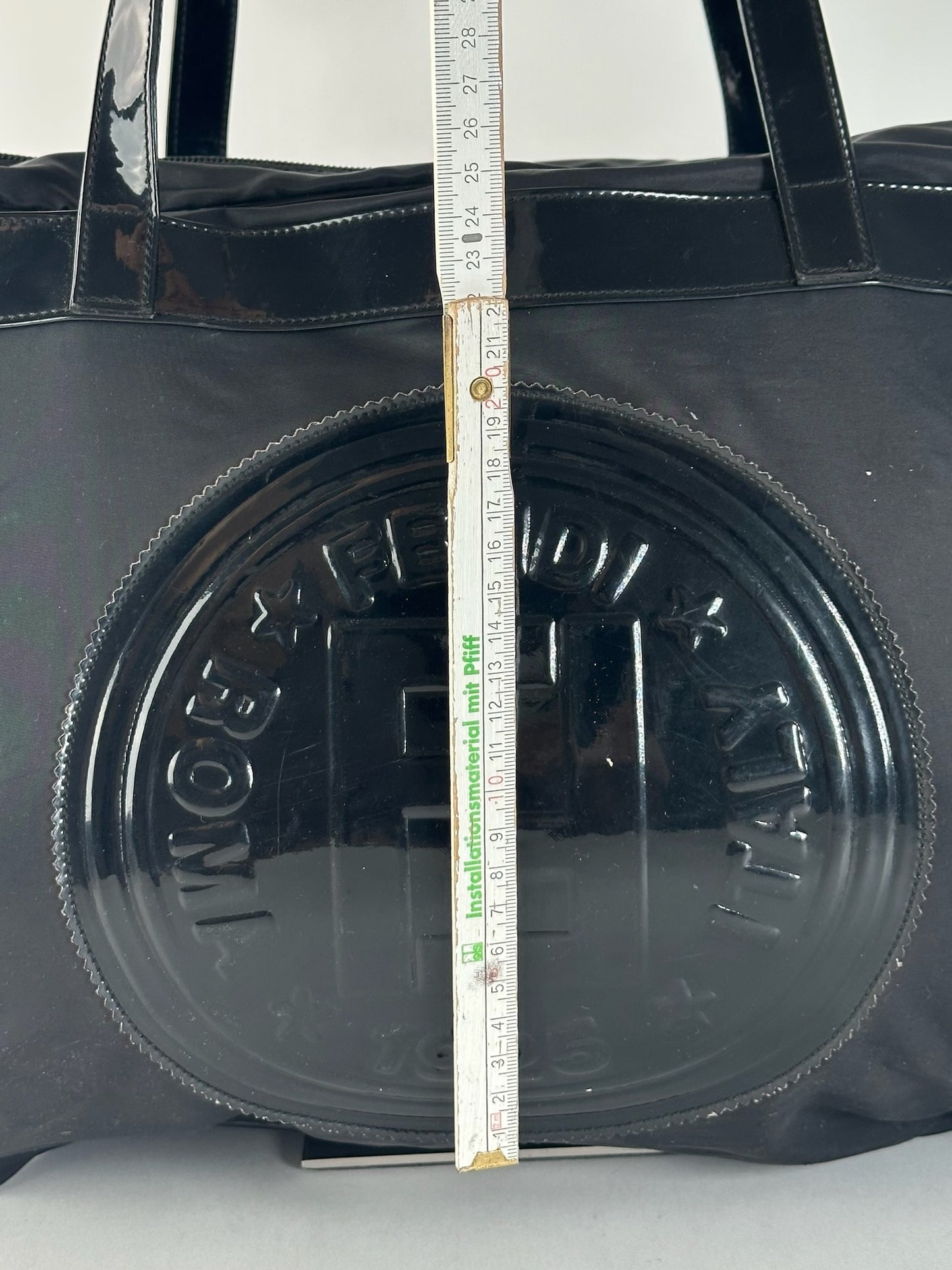 Sac de voyage vintage Fendi Roma noir