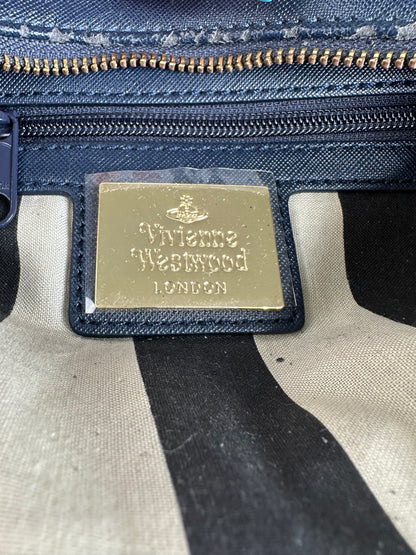 Vintage Vivienne Westwood Leather Handbag Navy