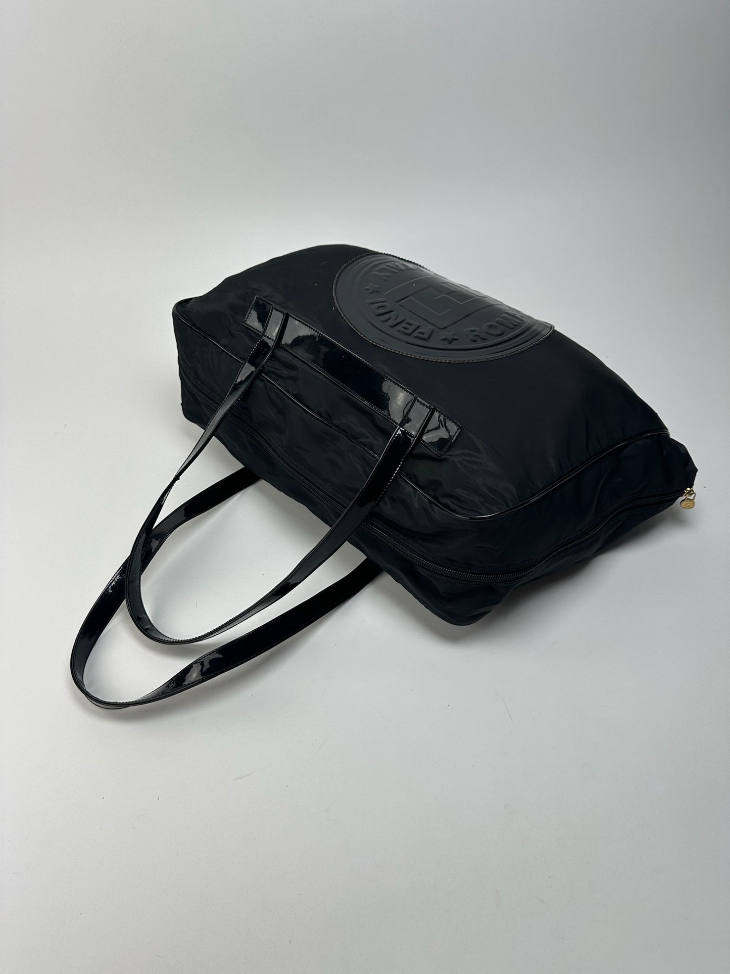 Sac de voyage vintage Fendi Roma noir