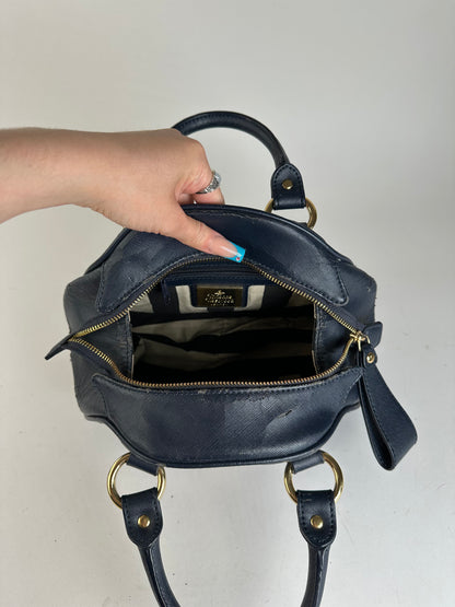 Vintage Vivienne Westwood Leather Handbag Navy
