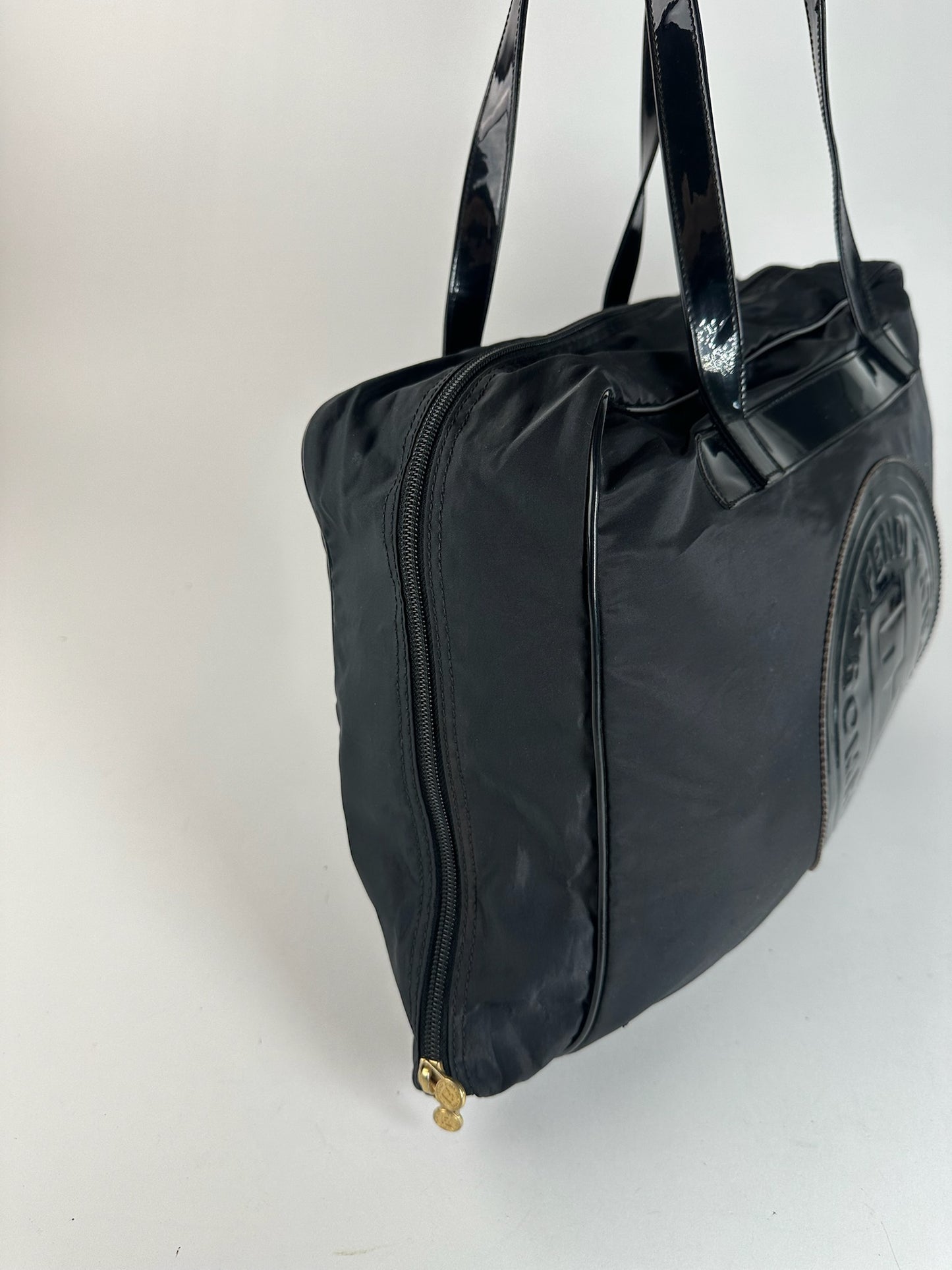 Sac de voyage vintage Fendi Roma noir