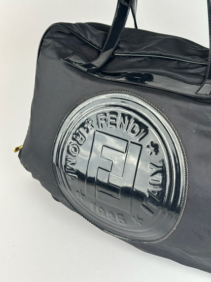 Sac de voyage vintage Fendi Roma noir