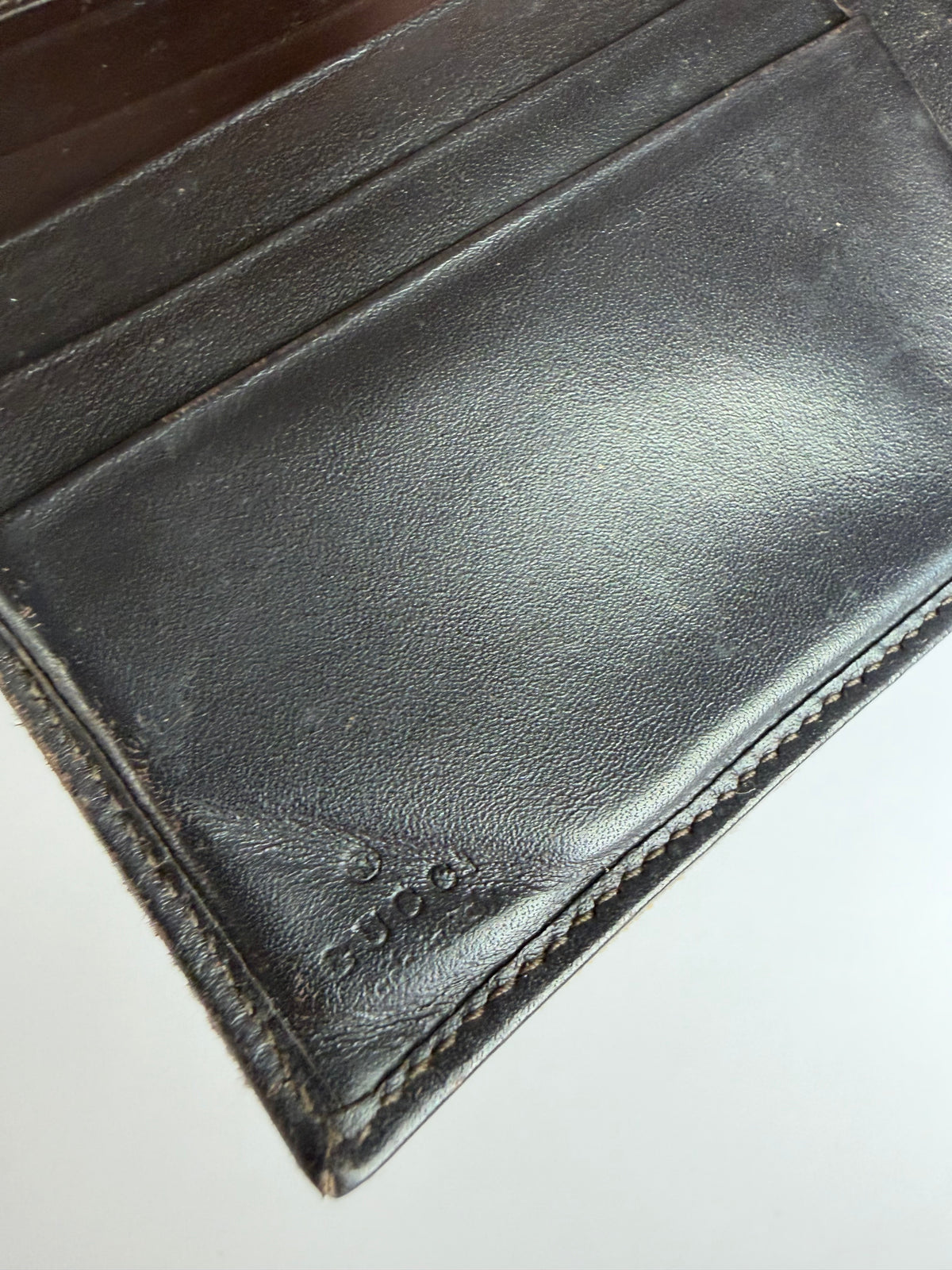 Vintage Gucci vintage Jackie GG Supreme Bifold Wallet Late 1990s Brown