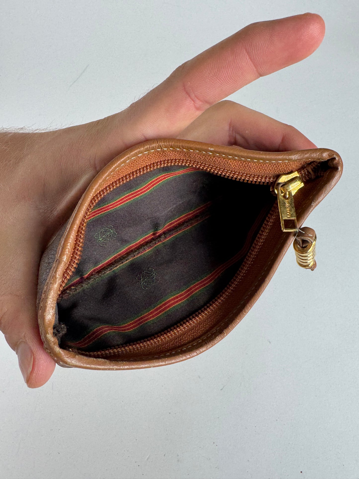 Vintage Loewe Leather Purse Brown