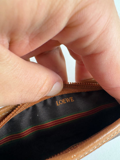 Vintage Loewe Leather Purse Brown