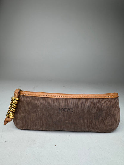 Vintage Loewe Leather Purse Brown