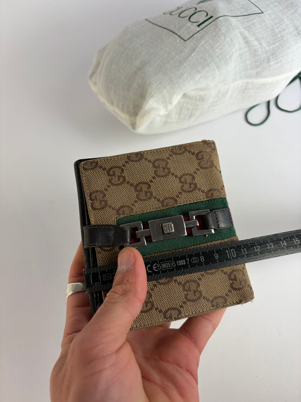 Vintage Gucci vintage Jackie GG Supreme Bifold Wallet Late 1990s Brown