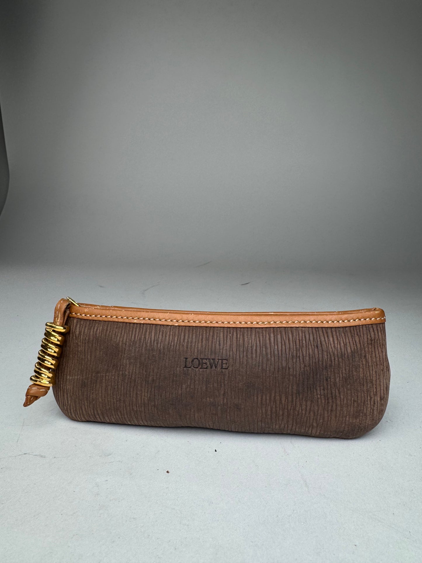 Vintage Loewe Leather Purse Brown