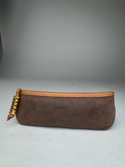 Vintage Loewe Leather Purse Brown