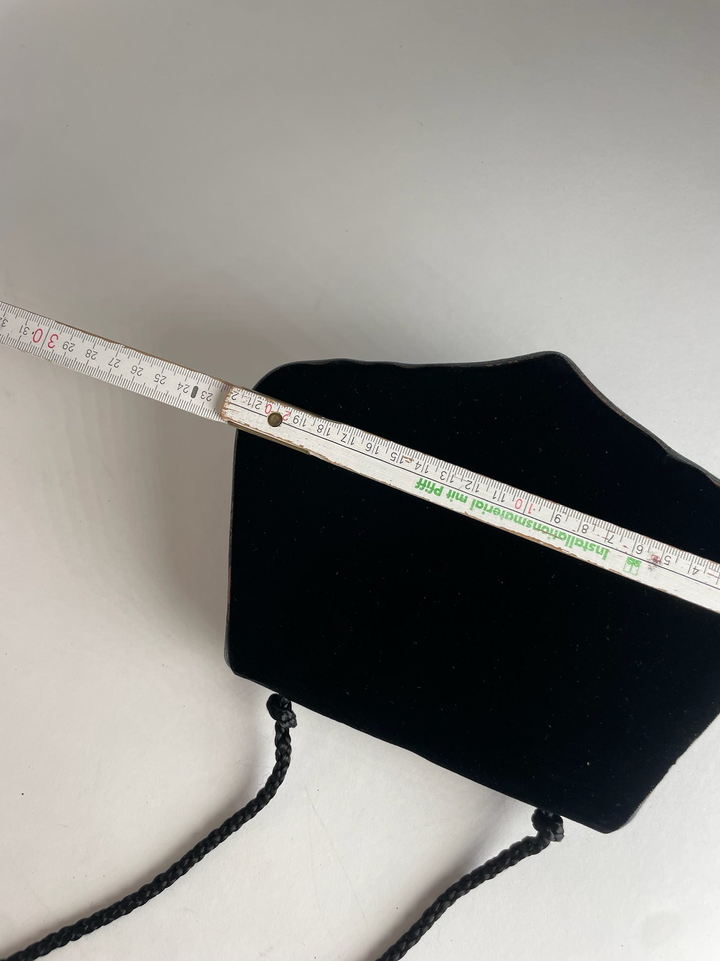 Vintage Yves Saint Laurent Canvas Shoulder Bag Black