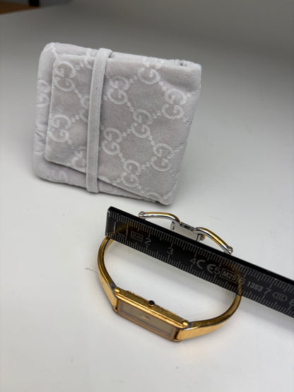 Vintage Gucci Two-Tone Bracelet Watch Gold Silver