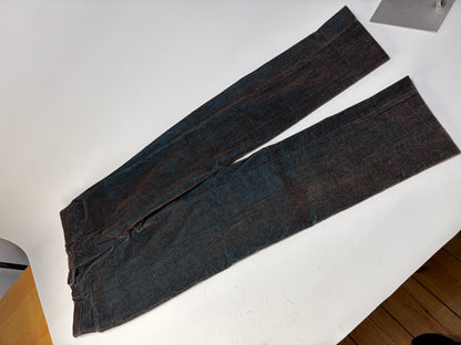 Vintage Etro Men's Cotton Blend Trousers Dark Blue Brown M