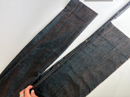 Vintage Etro Men's Cotton Blend Trousers Dark Blue Brown M