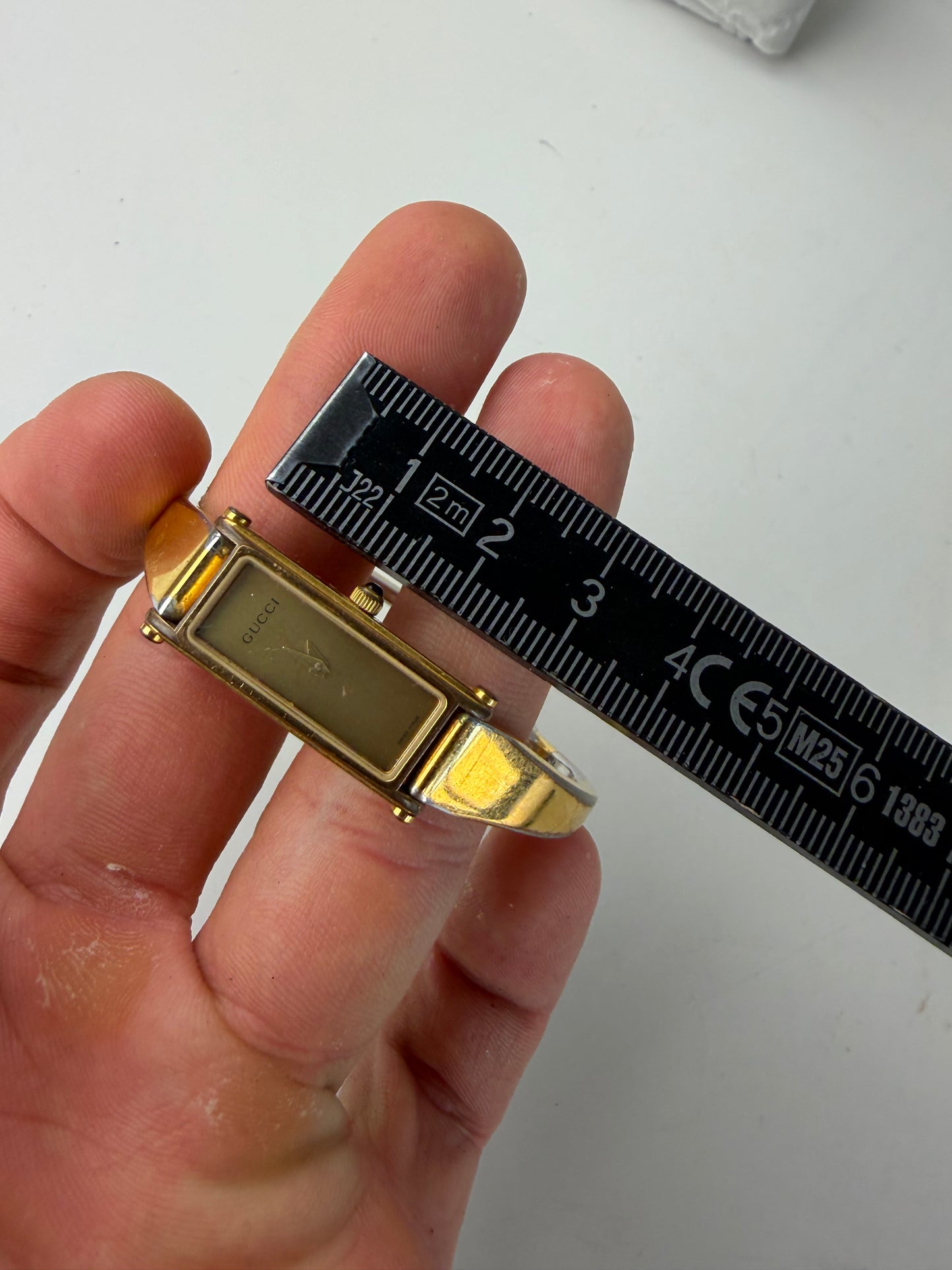 Vintage Gucci Two-Tone Bracelet Watch Gold Silver