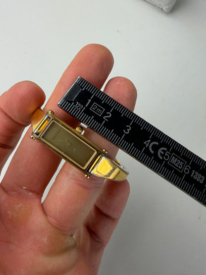 Vintage Gucci Two-Tone Bracelet Watch Gold Silver