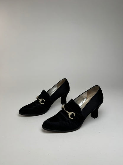Vintage Gucci Pumps Horsebit Black