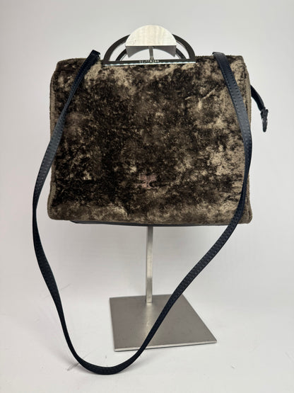 Vintage Courreges 2Way Fur Leather Bag brown