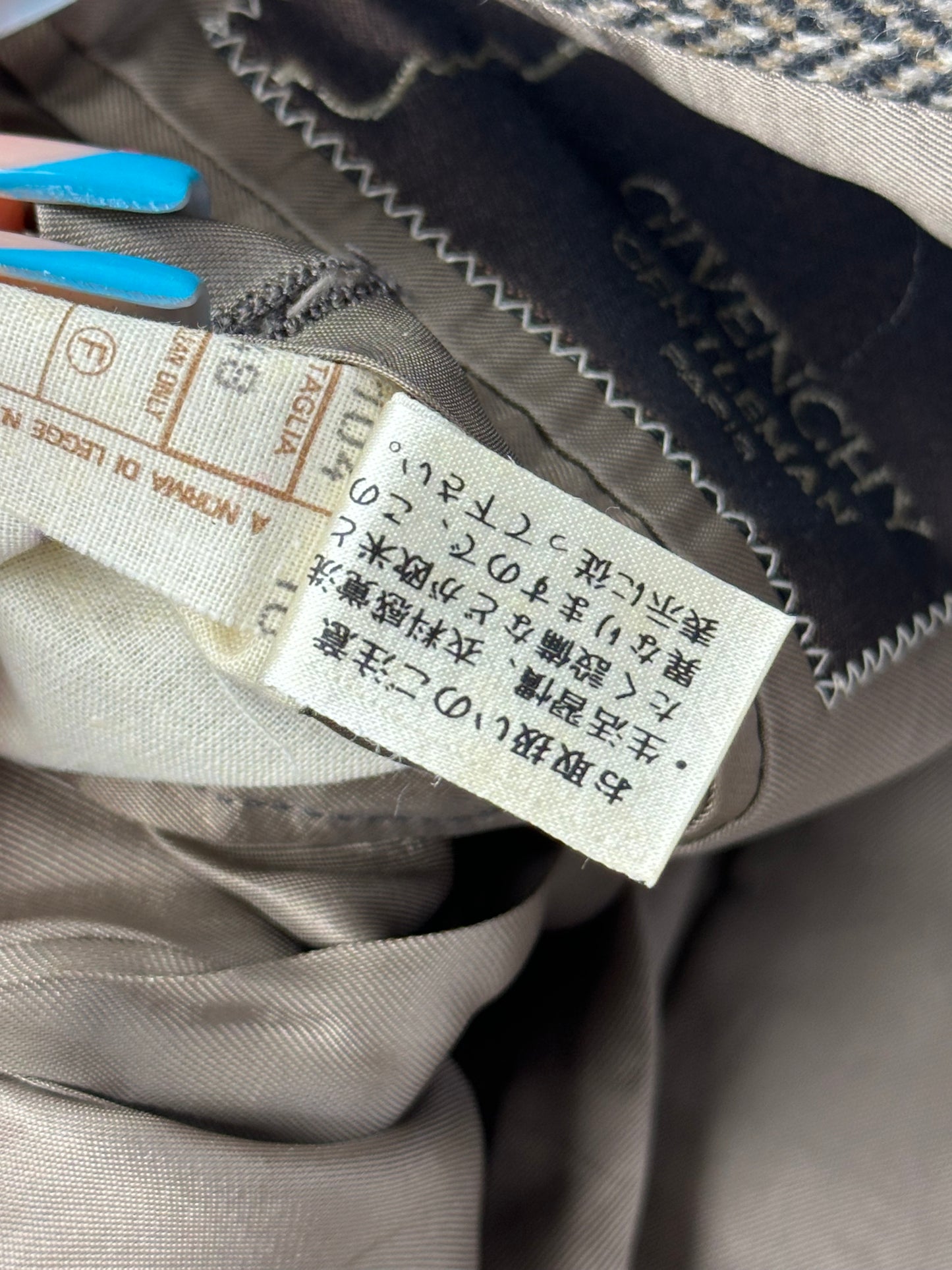 Vintage Givenchy Wool Blazer Brown