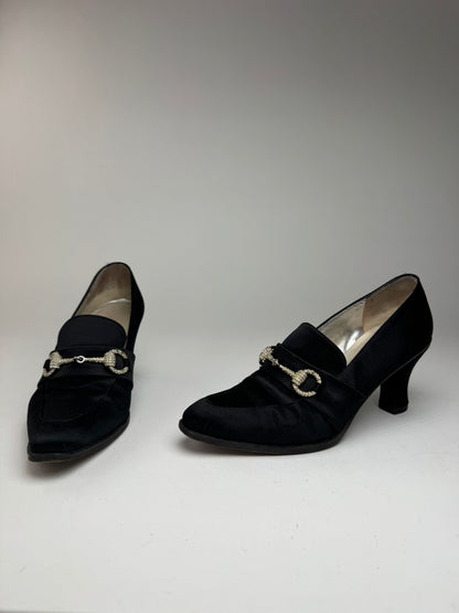 Vintage Gucci Pumps Horsebit Black
