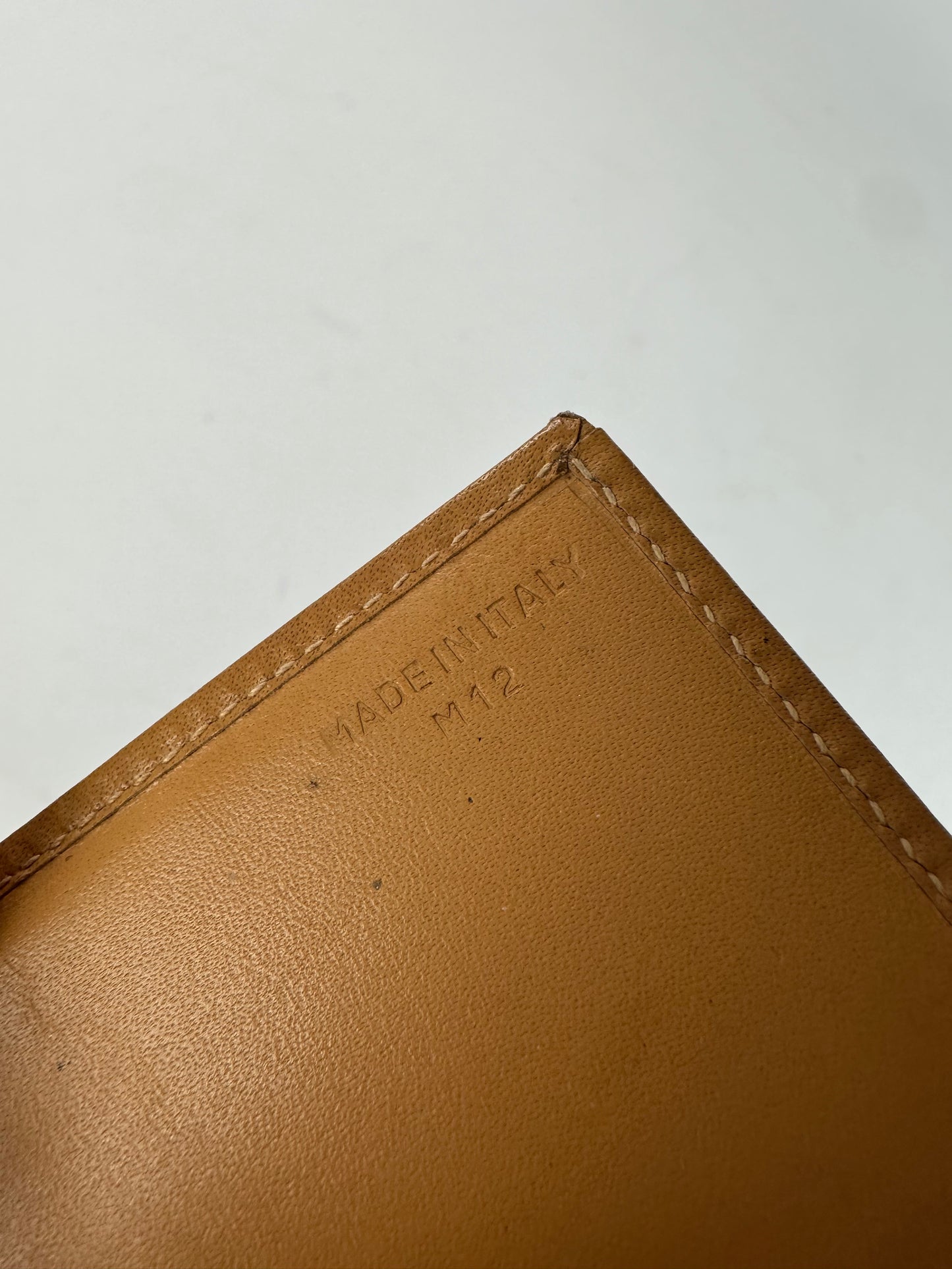 Vintage Celine Paris Triomphe Monogram Card Holder Brown