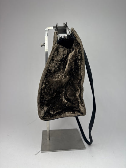 Vintage Courreges 2Way Fur Leather Bag brown