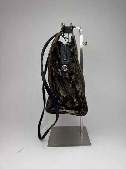 Vintage Courreges 2Way Fur Leather Bag brown