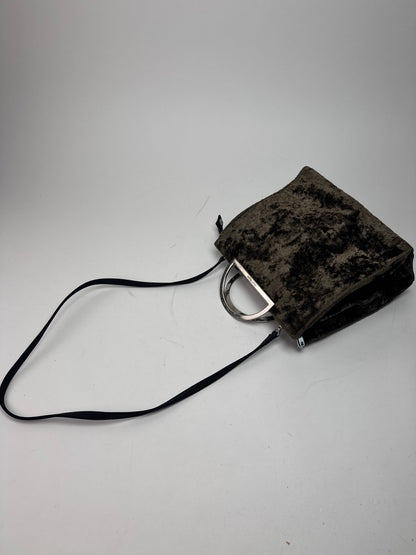 Vintage Courreges 2Way Fur Leather Bag brown