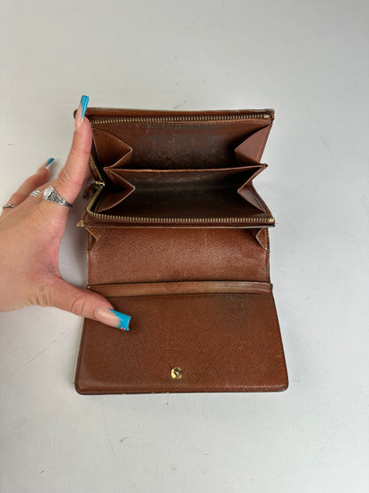 Louis Vuitton Monogram Canvas Wallet Brown