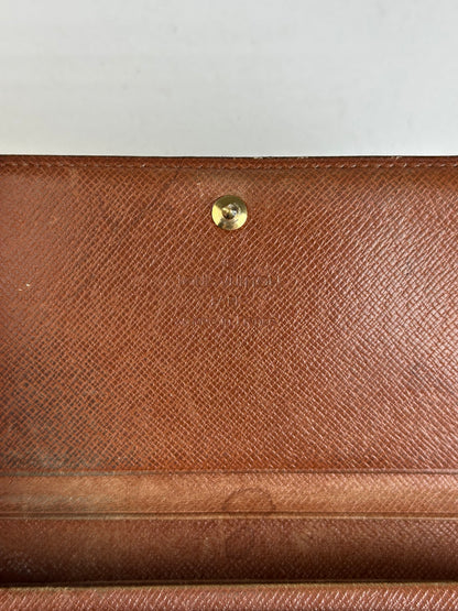 Louis Vuitton Monogram Canvas Wallet Brown