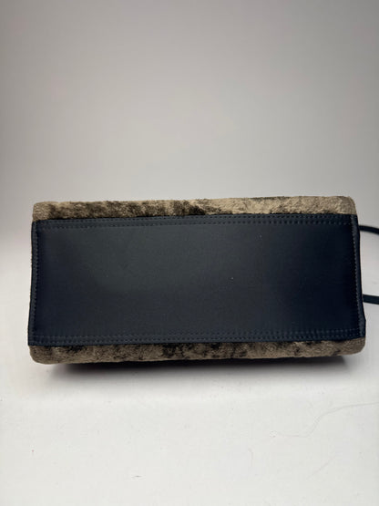 Vintage Courreges 2Way Fur Leather Bag brown