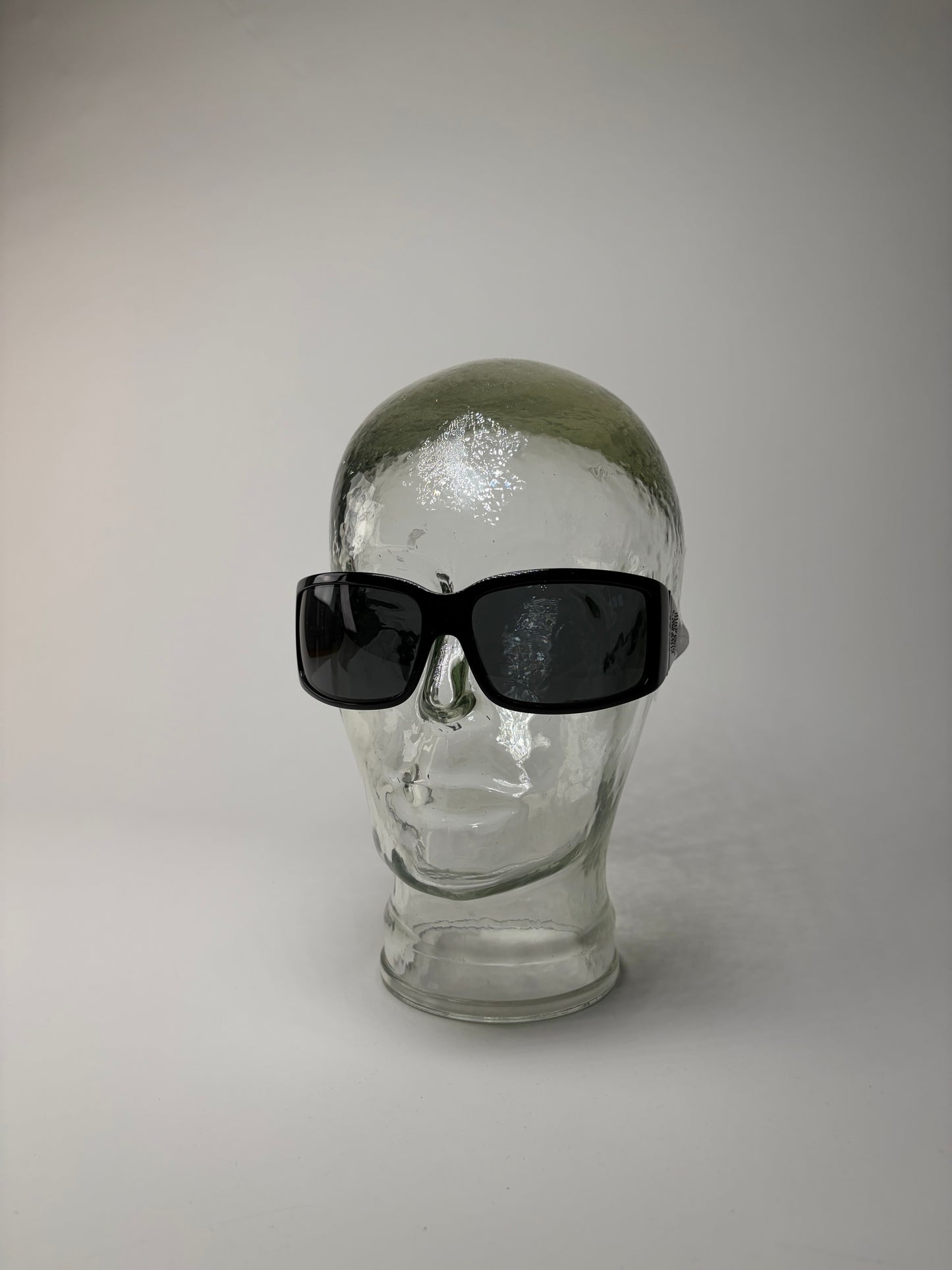 Vintage Loewe Acetate Sunglasses Black Silver