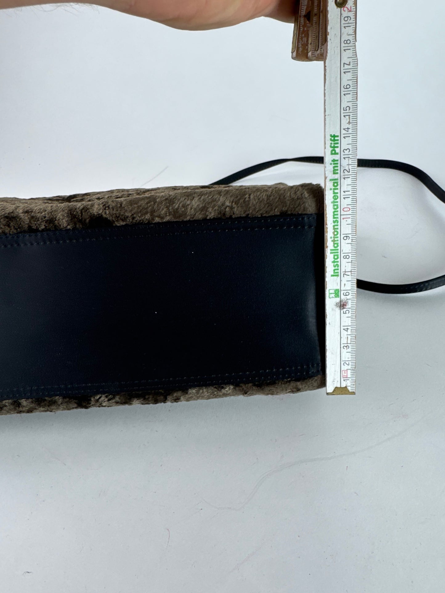 Vintage Courreges 2Way Fur Leather Bag brown