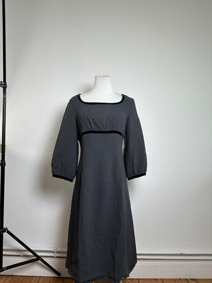 Vintage Balenciaga Mixed Dress Gray