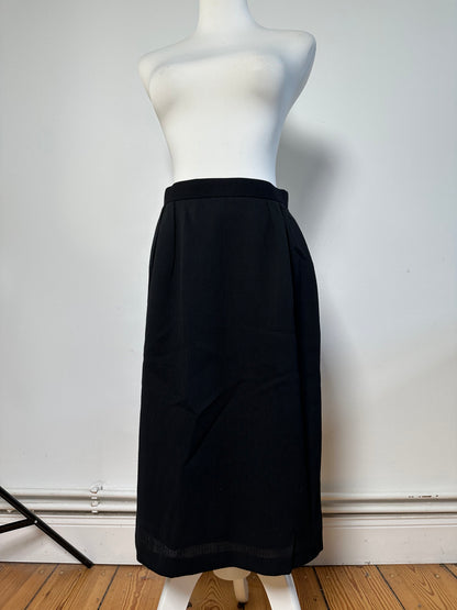 Vintage Dior Pleated Skirt Black c. 2000s XL