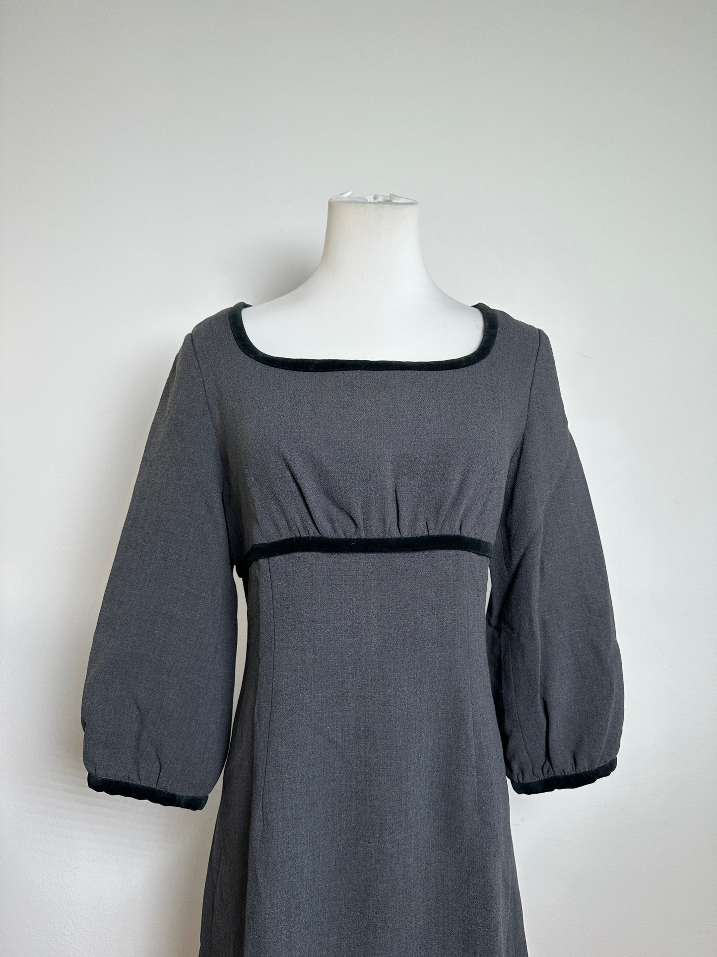 Vintage Balenciaga Mixed Dress Gray