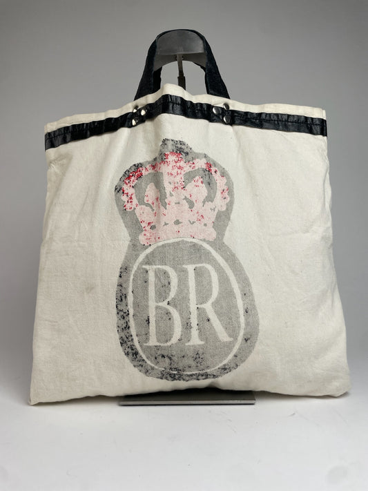 Vintage Comme Des Garçons Canvas Tote Bah White Black